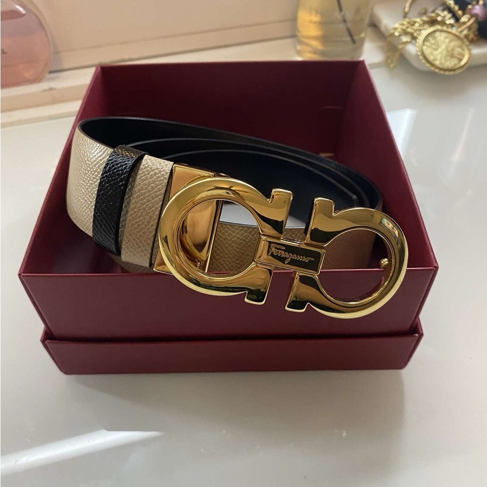 Gold and Black Designer Belt